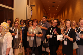 A picture of some of the attendees to Eminence Organics President Boldijarre Koronczay's Professional Development Session at ISPA Conference &amp; Expo. 
