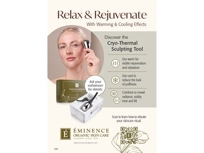 Eminence Organics Shelf Talker - Cryo Thermal Sculpting Tool 4 x 6
