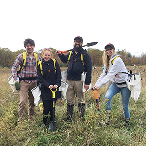 Staff from TPH working outdoors