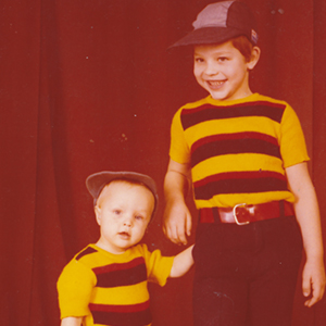Eminence Organic President Boldijare Koronczay and General Manager Attila Koronczay as young children.