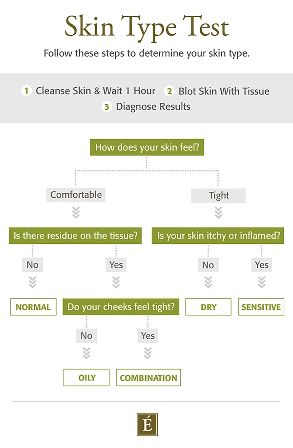 skin type test infographic
