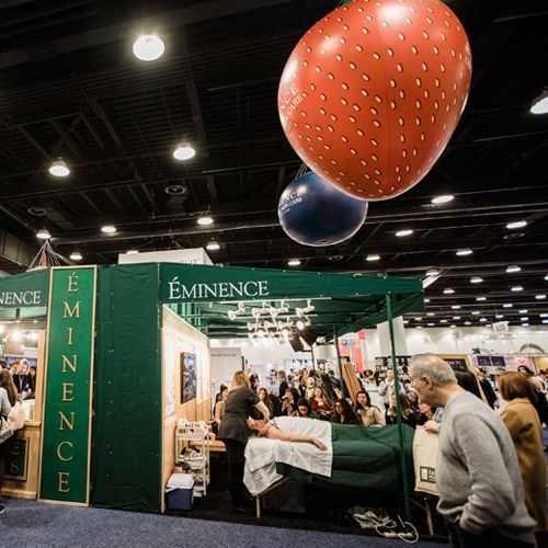 Eminence Organics tradeshow booth