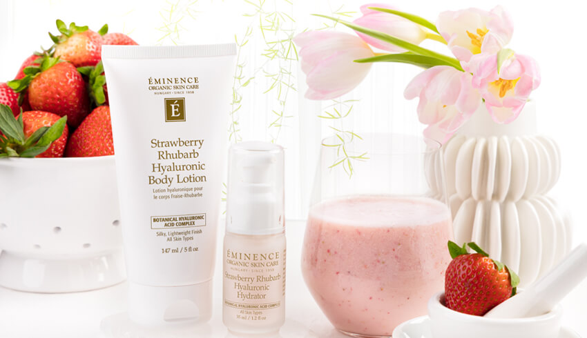 strawberry rhubarb hyaluronic collection