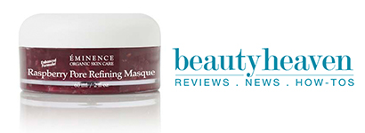 Raspberry Pore Refining Masque besides BeautyHeaven logo