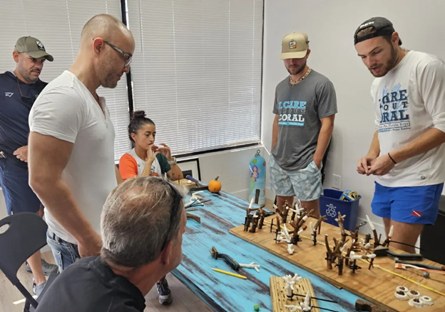 Eminence Organics President Boldijarre Koronczay with I.CARE team