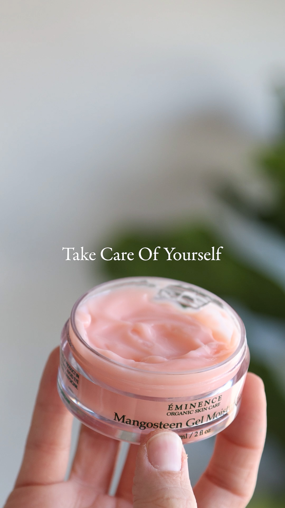 A close up of the Eminence Organics Mangosteen Gel Moisturizer