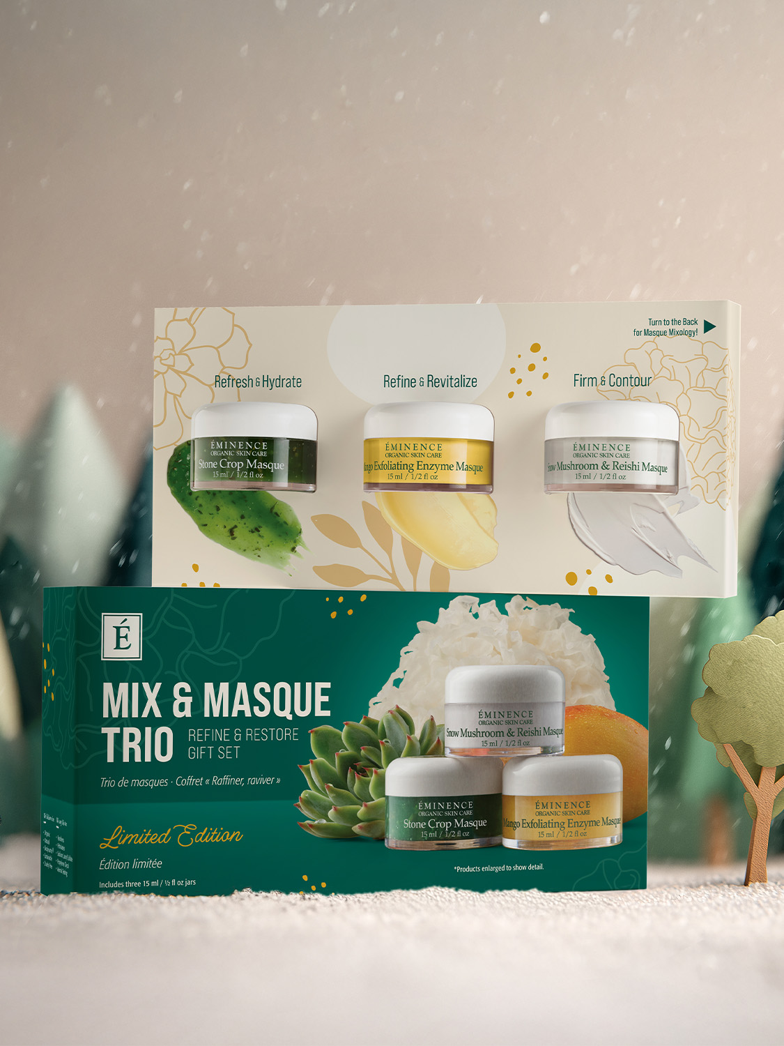 Eminence Organics Mix and Masque Trio: Refine & Restore Gift Set