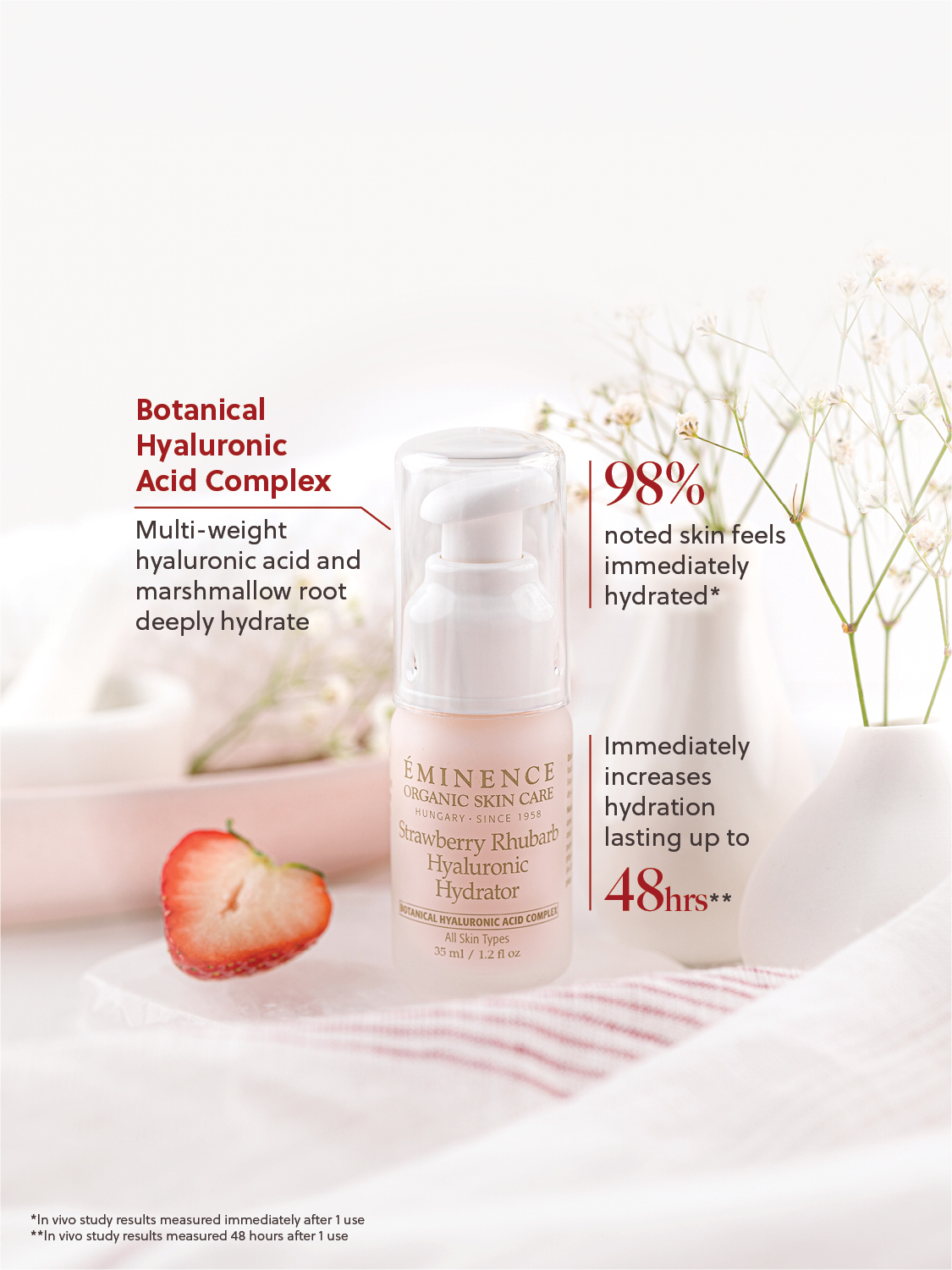 Eminence Organics Strawberry Rhubarb Hyaluronic Hydrator Limited Edition
