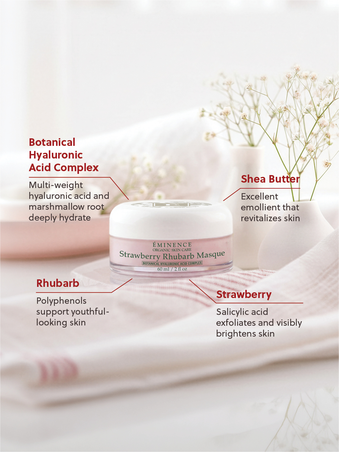 Eminence Organics Strawberry Rhubarb Masque Limited Edition