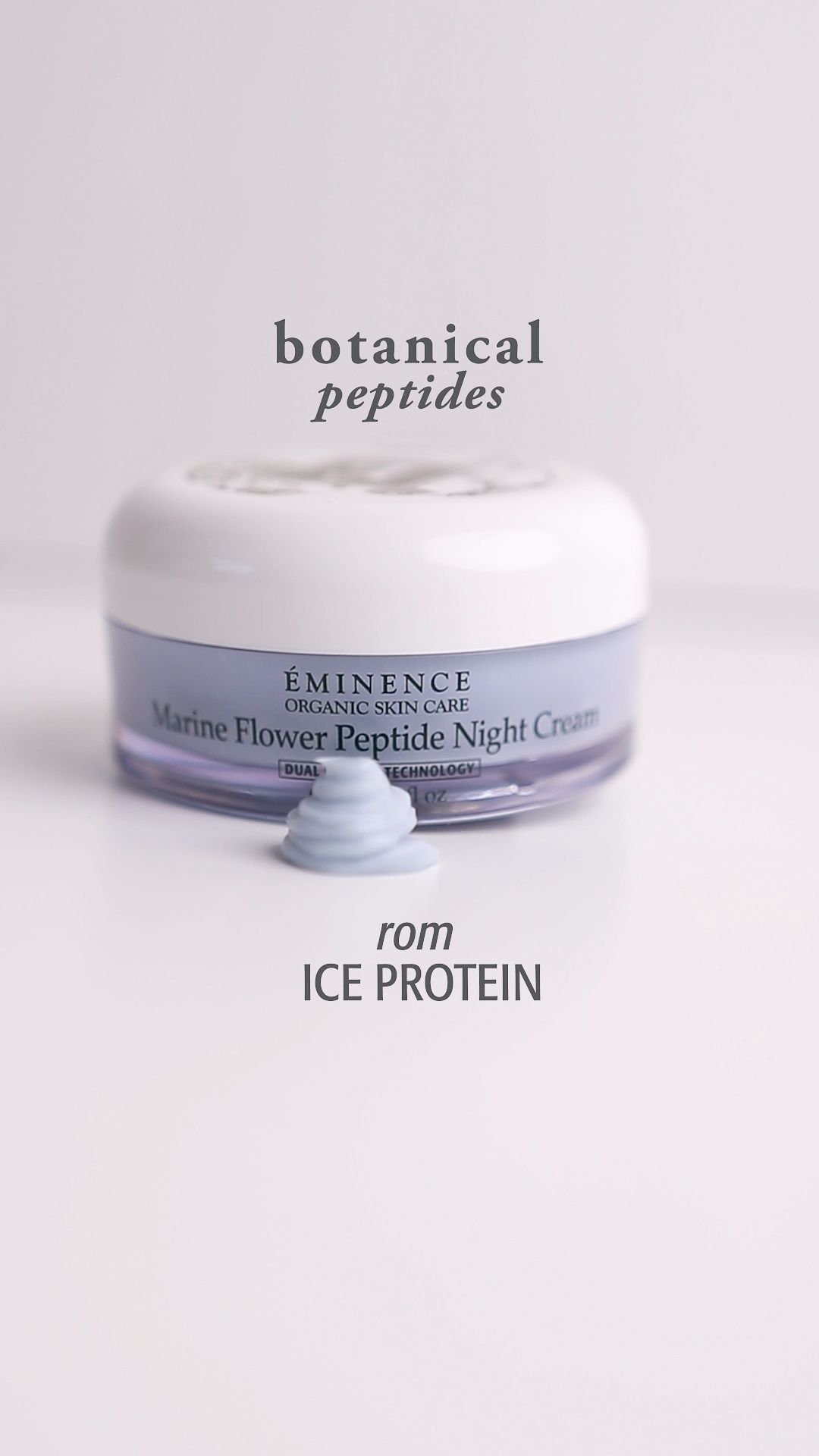 The Eminence Organics Marine Flower Peptide Night Cream jar