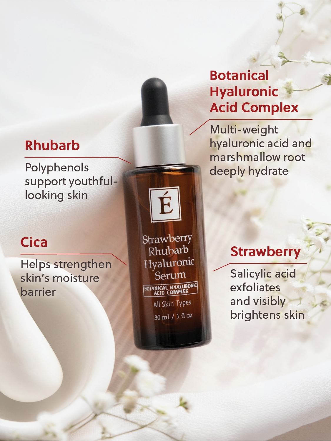 Eminence Organics Strawberry Rhubarb Hyaluronic Serum