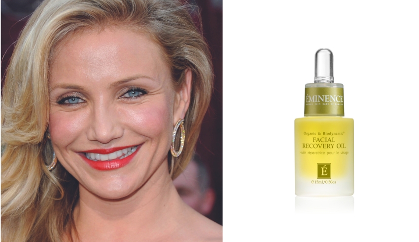 Cameron Diaz and Facial Recovery Oil