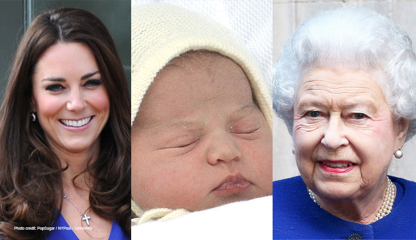 Kate Middleton, Princess Charlotte, Queen Elizabeth