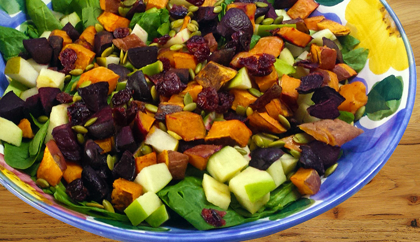 Autumn Chop Salad For Fall Skin Care