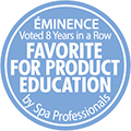 American Spa Professionals' Choice Awards: Favorite for Product Education for Eight Consecutive Years