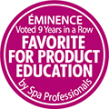 American Spa Professionals' Choice Awards: Product Education for Nine Consecutive Years