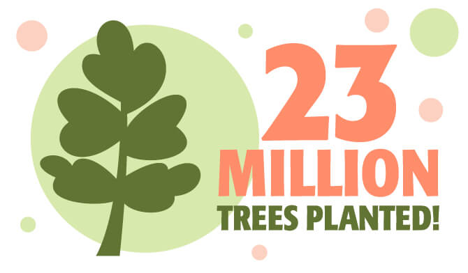 Forests for the Future Emblem: 23 Million Trees Planted