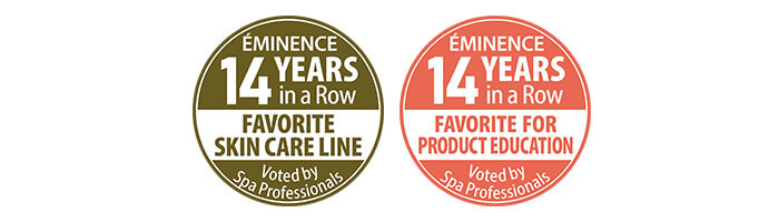 Eminence Organics American Spa Awards 14 Years in a Row
