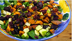 A bowl of Autumn Chop Salad. 