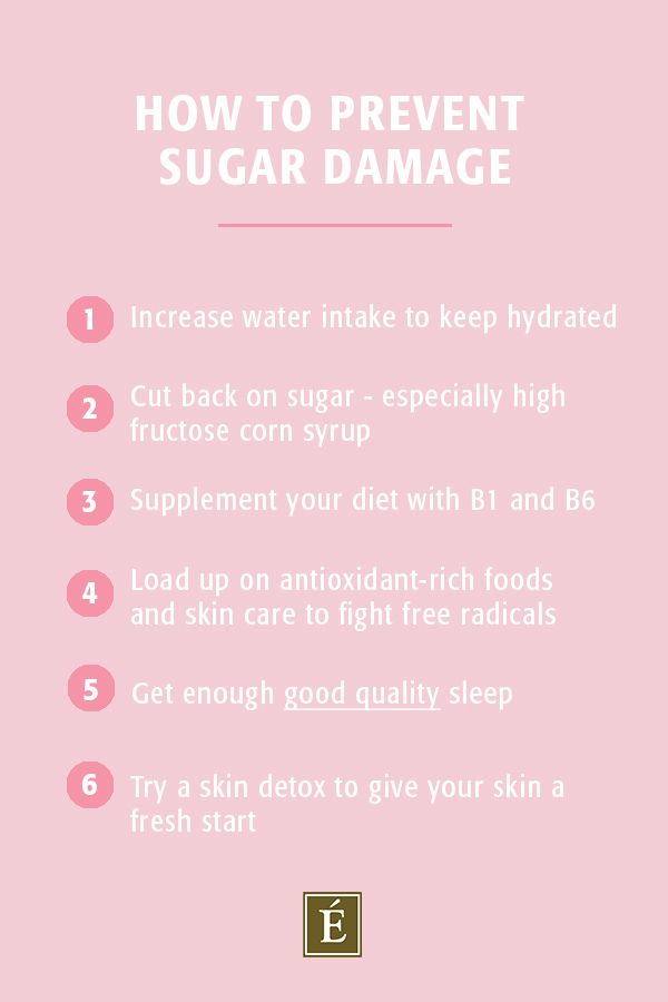 list of how to prevent sugar damage