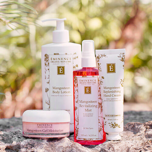 Eminence Organics Mangosteen Face and Body Skin Care Products