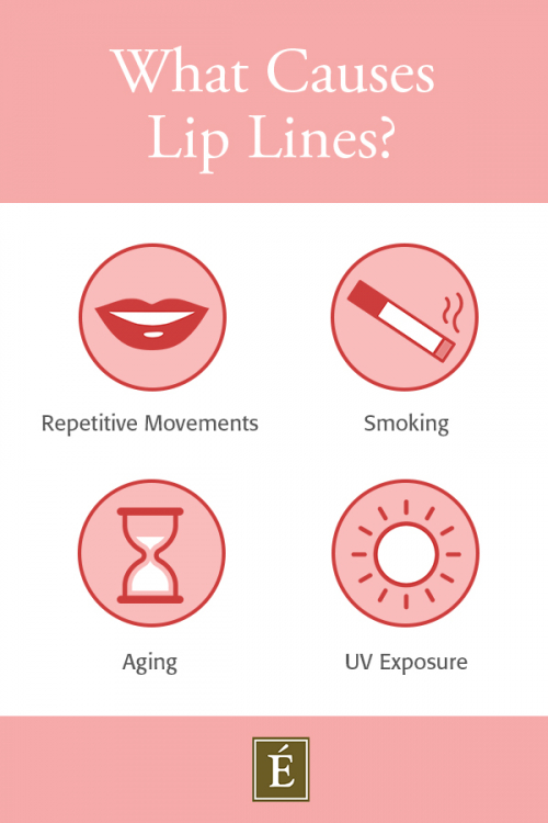 what causes lip lines infographic