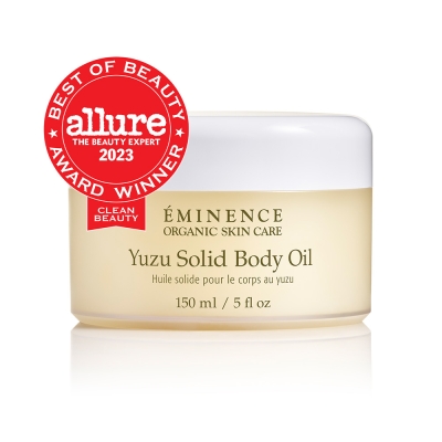 Yuzu Solid Body Oil with Allure Best of Beauty Award badge