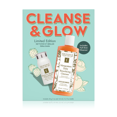 Holiday 2024 Cleanse & Glow Gift Set Front