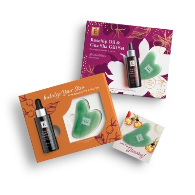 Rosehip Oil & Gua Sha Gift Set unboxed with insert